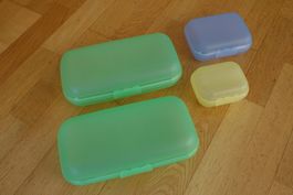 3er-Set Snackboxen stapelbar