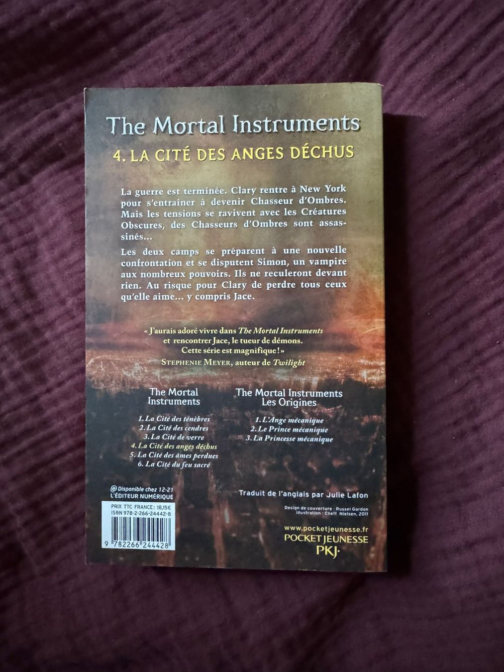 Livres: The Mortal Instruments - Tom 4 - Cassandra Clare – D'occasion à Genève par adrianito34 1