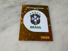 Panini Fussball FIFA WM 2026 Sticker Brasil Wappen BRA 1