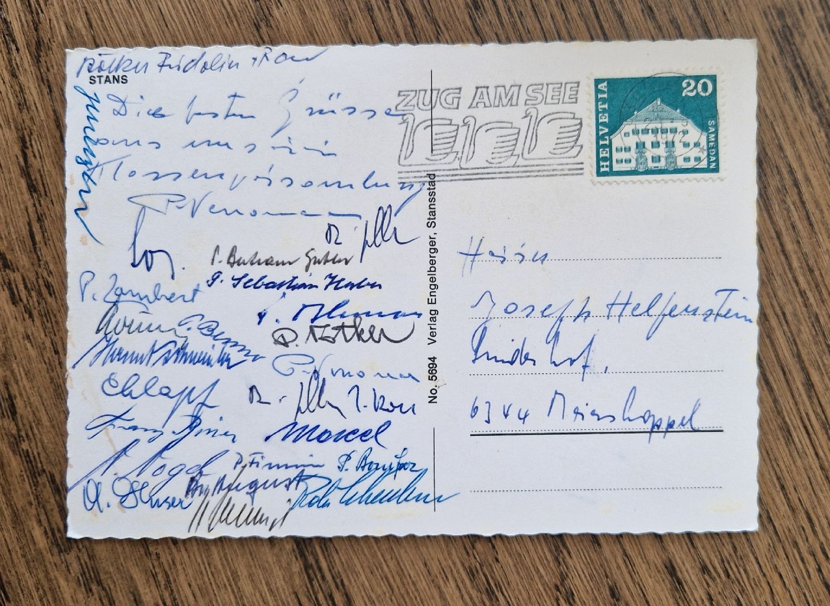 Ansichtskarten: Stans 1972 – Gebraucht aus Ebikon von Donar50 1