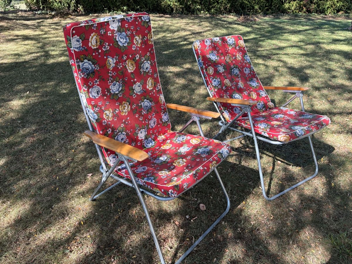 Poltrone: 2 wunderschöne Vintage Gartenklappsessel – Usato da Oetwil a.d. Limmat venduto da sisasuse