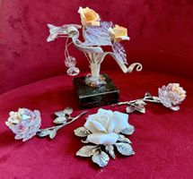 Wunderschöner Rosenbaum mit Kristallblättern✨einzigartig!