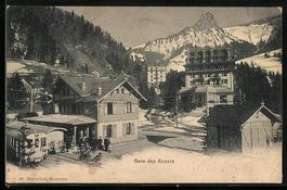 Les Avants, Gare du Chemin de fer Montre