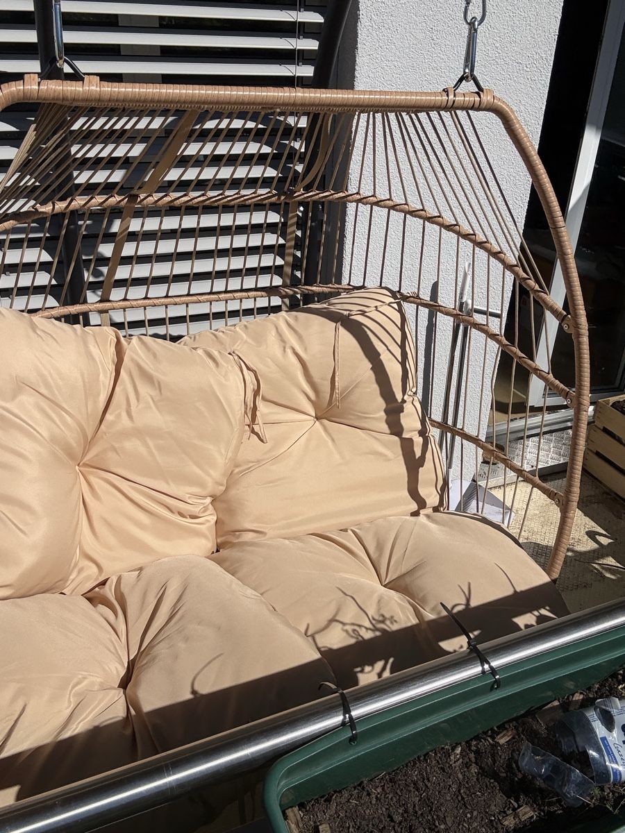 Altre altalene da giardino: Doppel Hängesessel Belize mit Gestell beige gebraucht – Nuovo (secondo la descrizione) da Interlaken venduto da Deyvid_Todorov