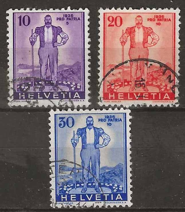 Alle Briefmarken: PP036 - Pro Patria 1936 obl. – Gebraucht aus Trélex von Phil_Albert