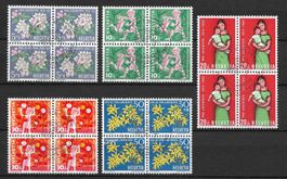1962: Proju Viererblock Serie Nr.J193-197 ET