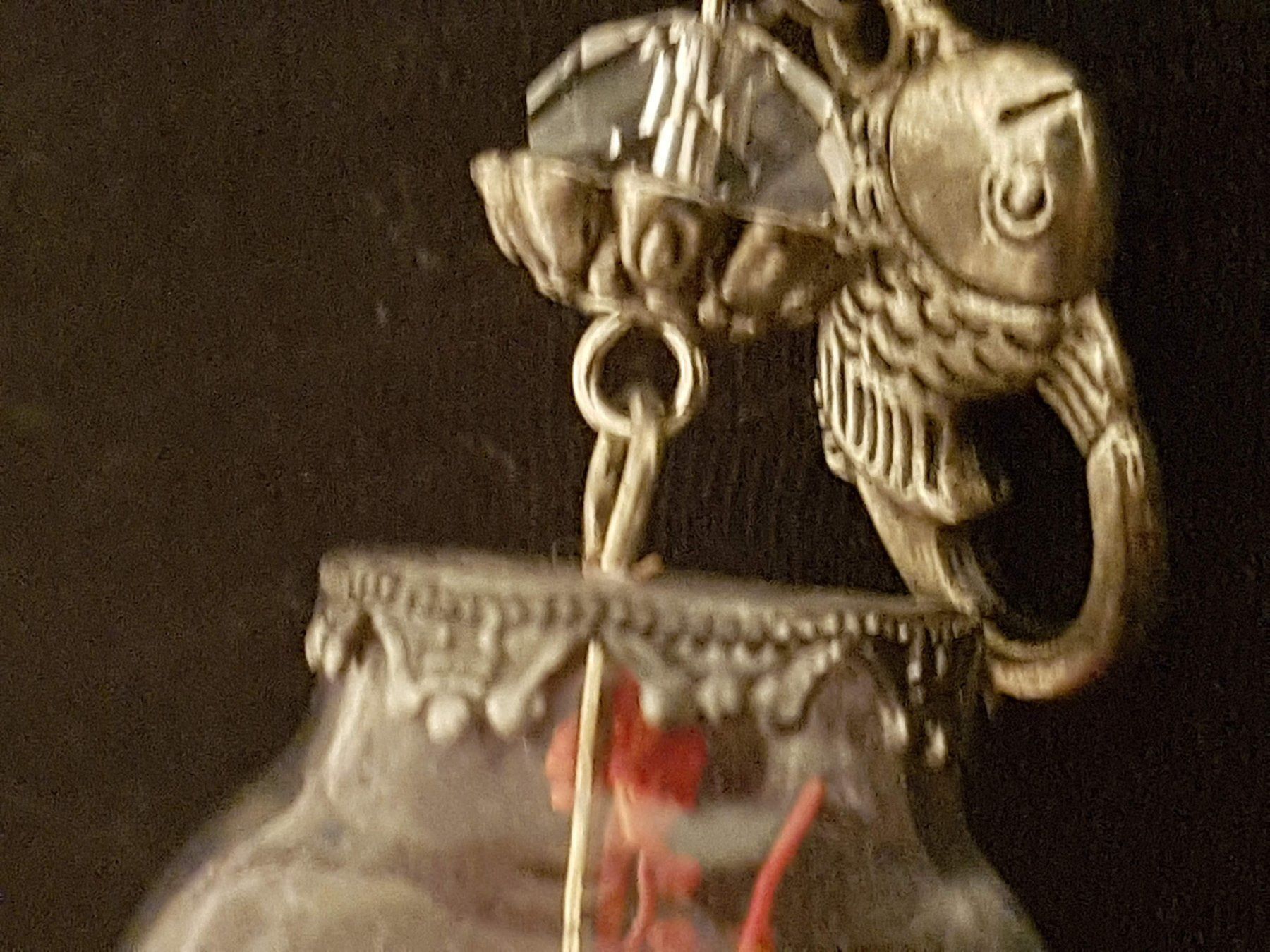 Catenine: Kette m.Glasanhänger mit Lavendel/Stroh – Nuovo (secondo la descrizione) da Ettingen venduto da Maranathatalitha 4