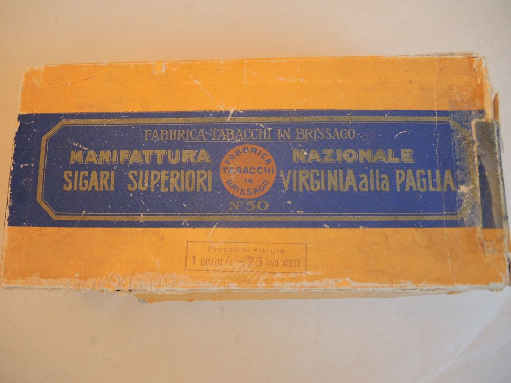 Schachtel Box Fabbrica Tabachi in Brissago Zigaretten Sigari (Gebraucht ...