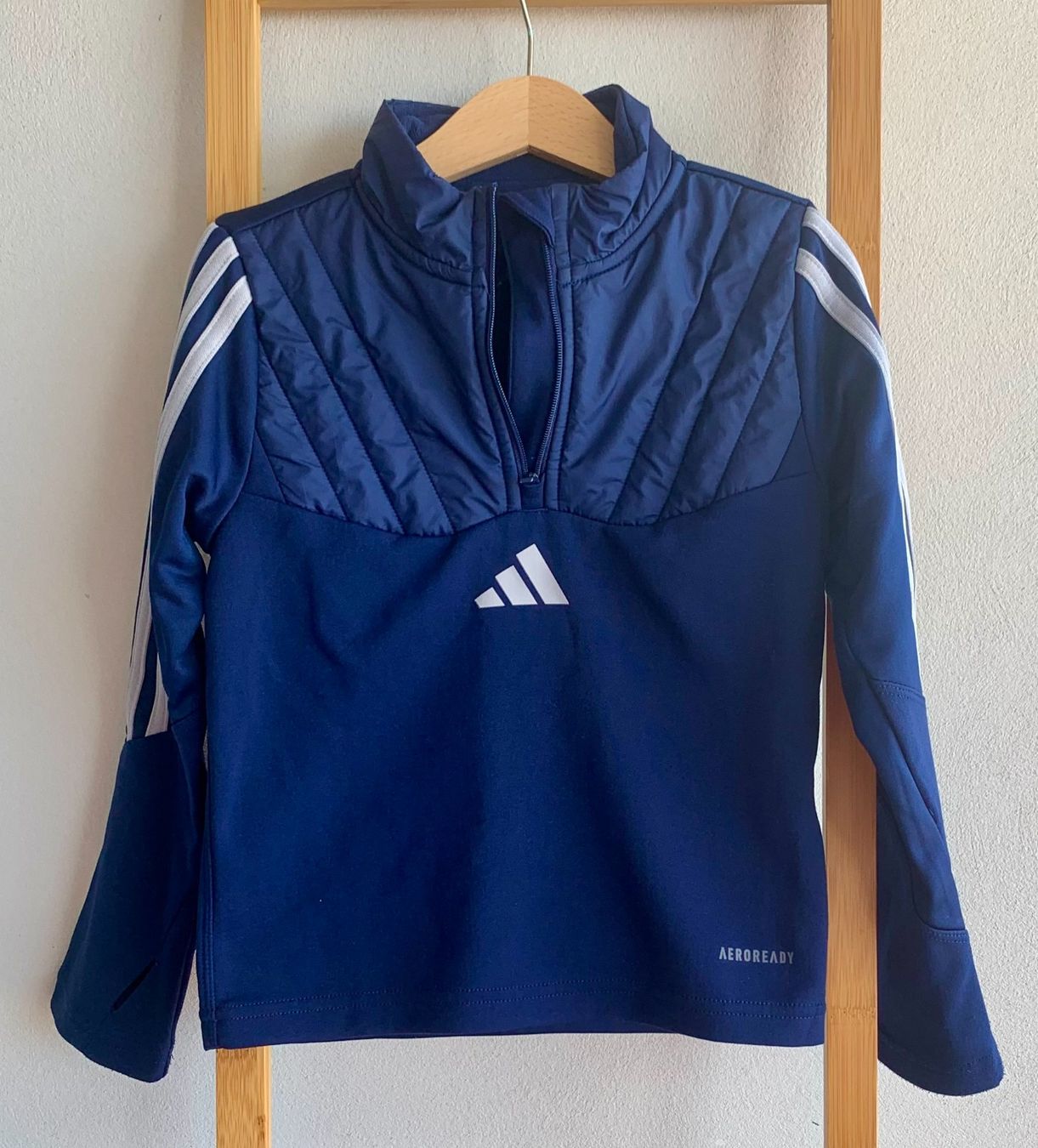 Adidas Camicie, T-shirt & Polo: Adidas Performance Kinder Training Oberteil blau, Grösse 116 – Usato da Küsnacht ZH venduto da ast_26yp