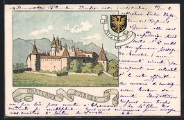 AK Aigle, Chateaux Suisses, 1902