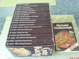20 Rezeptbücher mit farbigen Abbildungen
