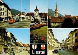 Mehrbild-AK LIESTAL Auto, VW-Käfer