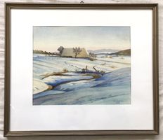 Heinrich Gutjahr (1889-1973) - Orig. Aquarell - Ostern '39