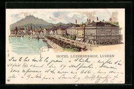 Lithographie Luzern, Hotel Luzernerhof