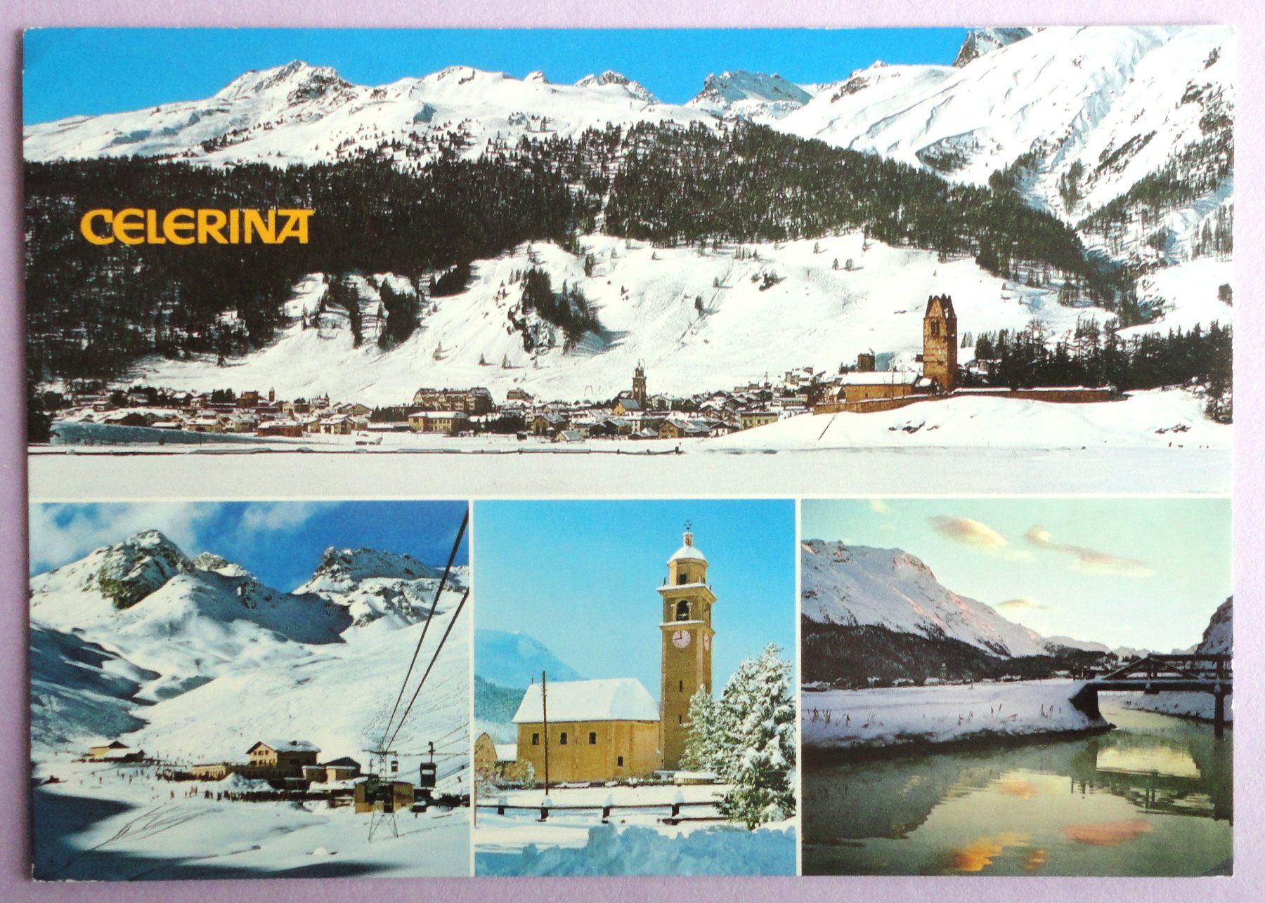 Ansichtskarten: Celerina, 1730 m ü.M. – Gebraucht aus Fétigny von Billy2miny