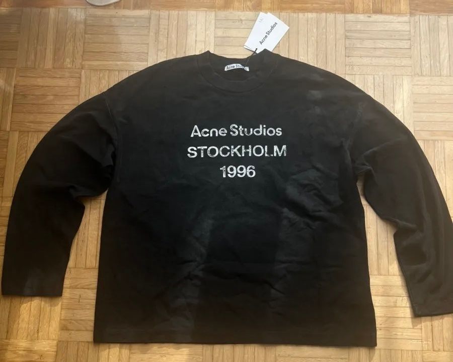 Acne Studios T-shirts: Acne Studios Longsleeve Gr. M, schwarz – Neuf (Voir description) à Triesen par dardaleni
