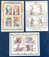 1989 - 91 Frankreich Französischen Revolution Blocks **