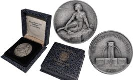 SCHÜTZENMEDAILLE BELLINZONA 1929 SILBER IM ORIGINAL BOX !!!!