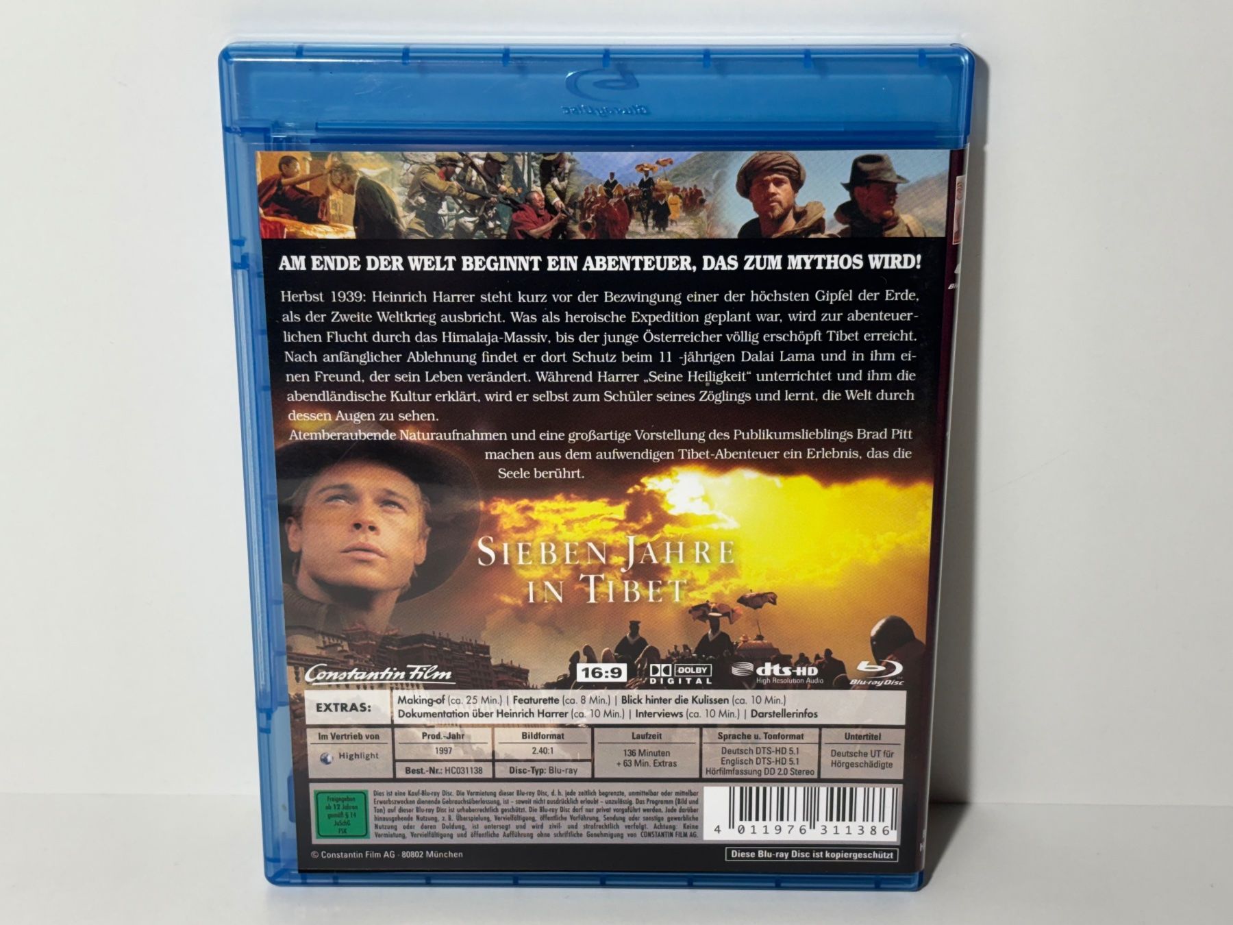 Tutti i DVDs: Sieben Jahre in Tibet Blu Ray – Usato da Wilderswil venduto da Sstriker 1