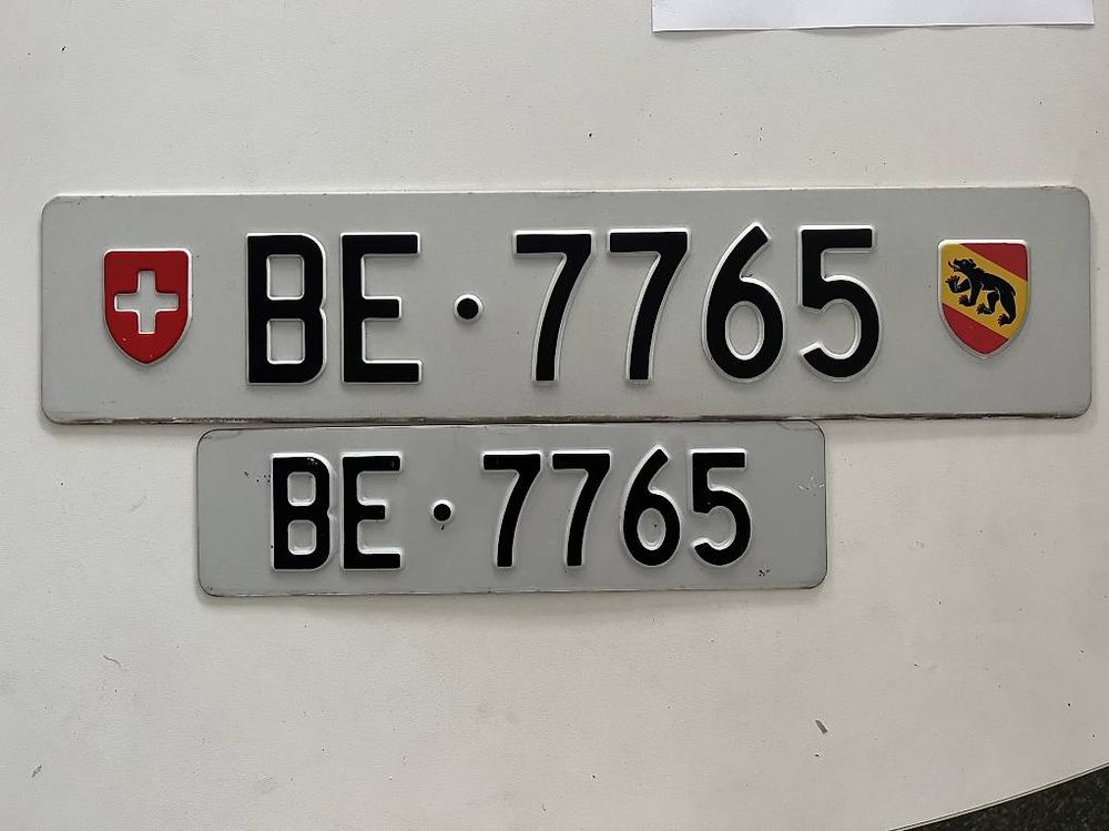 Kontrollschild BE 7765 | Kaufen auf Ricardo