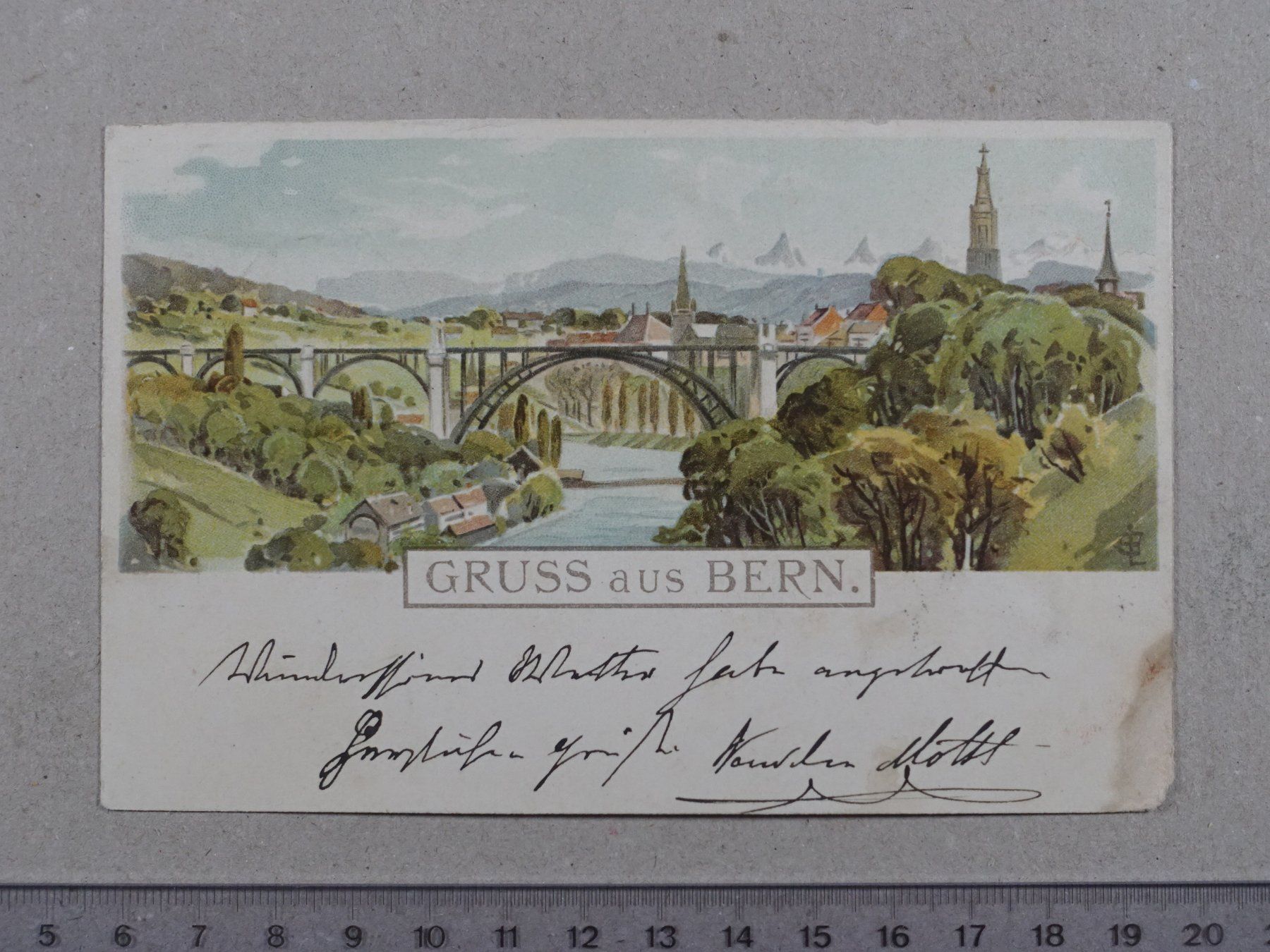 Cartoline postali: Bern, 1900 (Mängel) – Difettoso da Lenzburg venduto da fh1