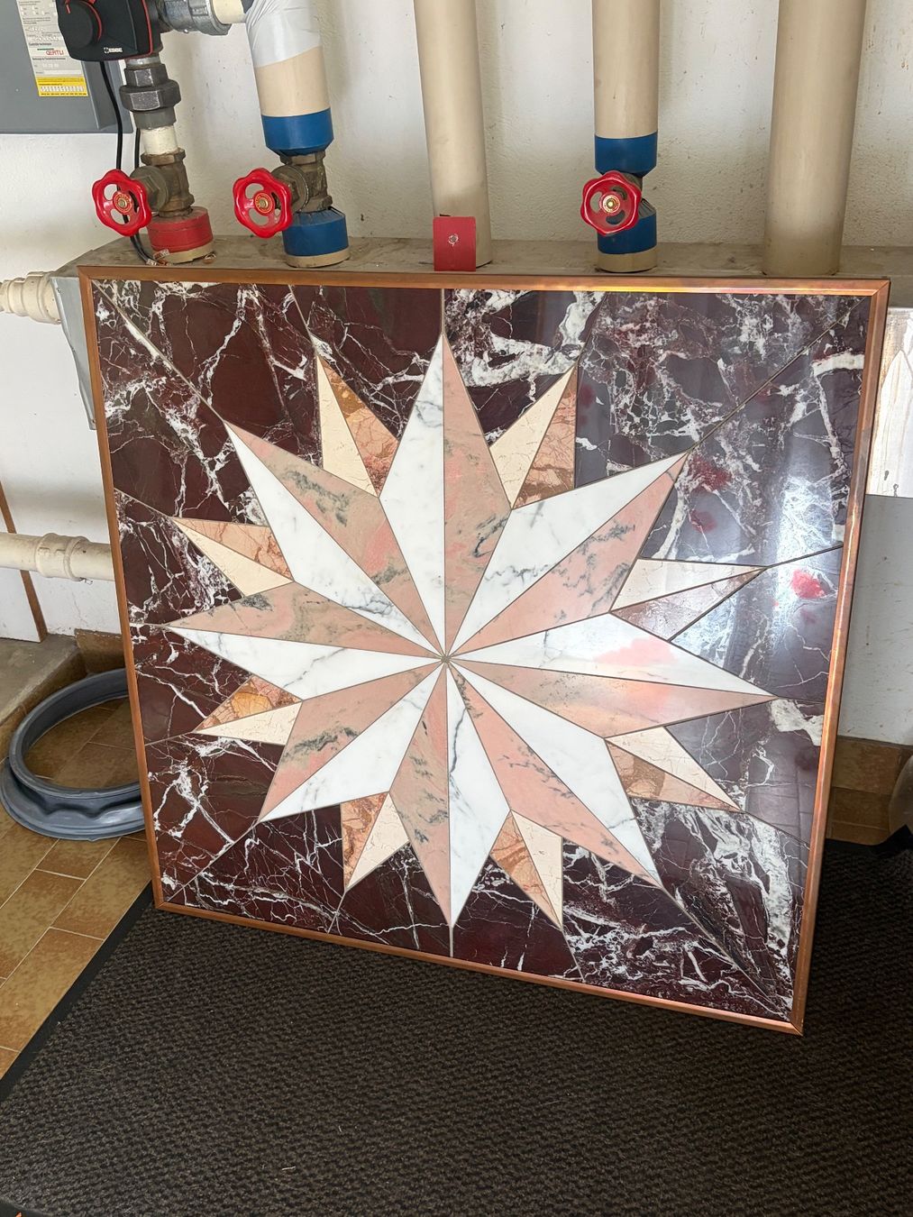 Tutte le decorazioni: Rosace étoile en marbre unique, décoration faite main – Nuovo (secondo la descrizione) da Corseaux venduto da lou_tr8l 4