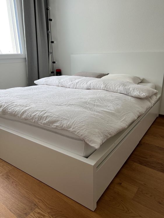 IKEA MALM Bett 160x200 inkl. Lattenrost und Matratze Kaufen auf Ricardo