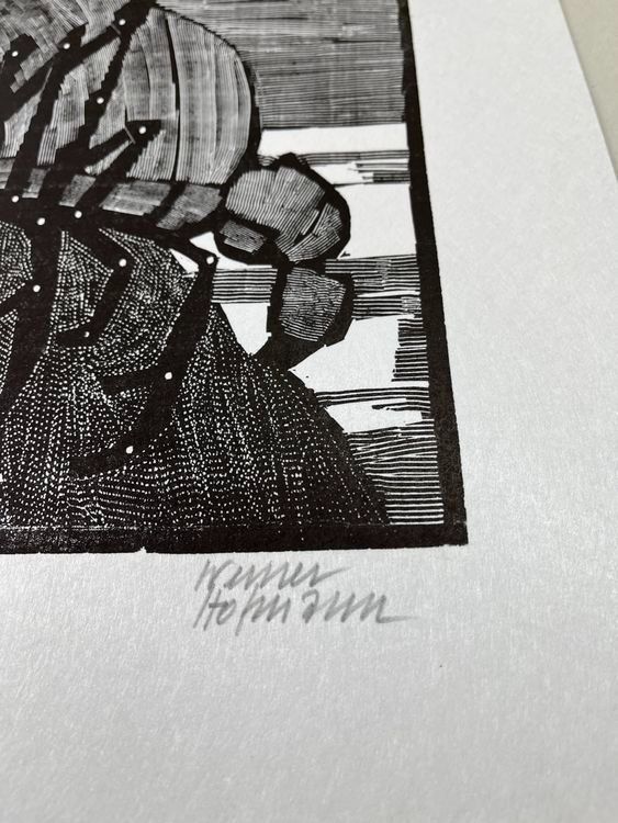 Xilografie: WERNER HOFMANN HOLZSCHNITT SIGNIERT NUMMERIERT – Usato da Gersau venduto da grafik-kunst 5