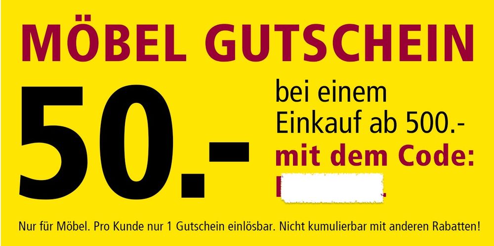 CHF 50. Möbel Gutschein OTTO'S Kaufen auf Ricardo