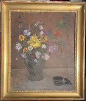 A. J. Welti Oel 1948 Blumenstillleben