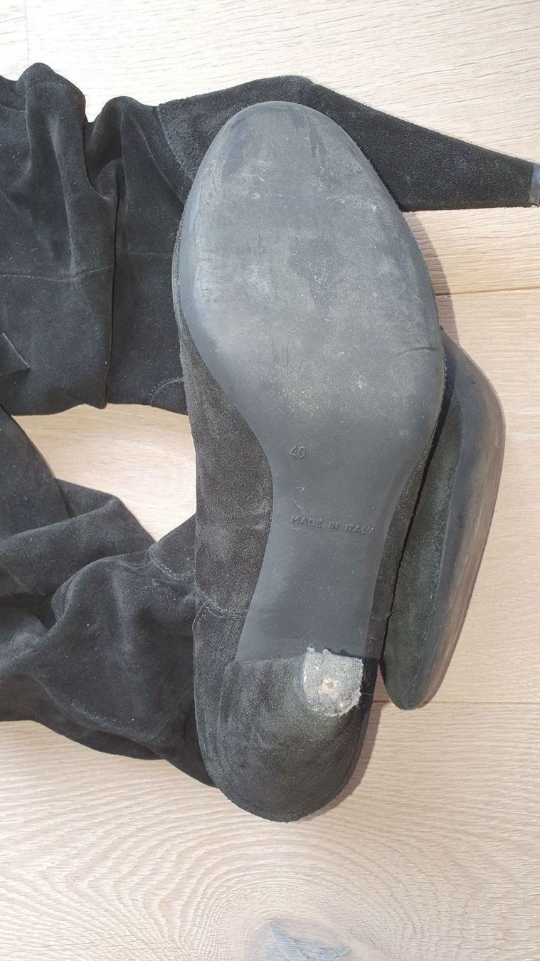 Scarpe da donna: Wildleder Stiefel schwarz – Usato da Nebikon venduto da Japostyle 3