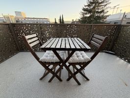 IKEA ASKHOLMEN Outdoor Set (1 Table + 2 Chairs + 2 Cushions)