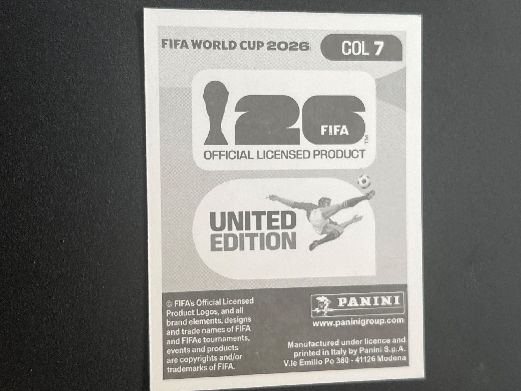 Panini Carte collezionabili: Panini COL7 – Nuovo (secondo la descrizione) da Susten venduto da Rechnun 1