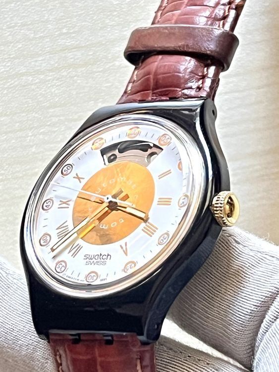 Swatch Orologi: Montre Swatch Automatic, cadran ouvert, occasion – Usato da Bern venduto da lukos 3
