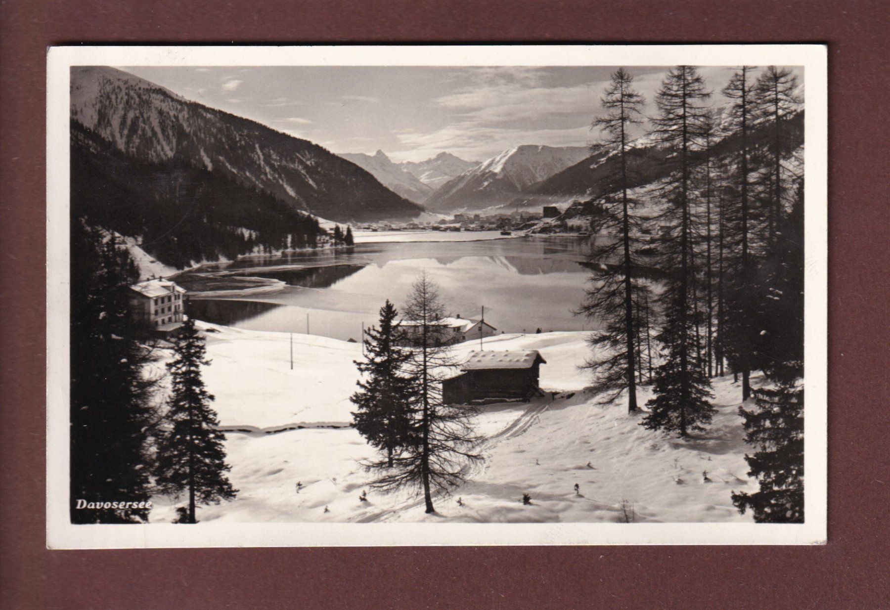 Ansichtskarten: DAVOS - Davosersee - 1938 – Gebraucht aus Pully von nicecards