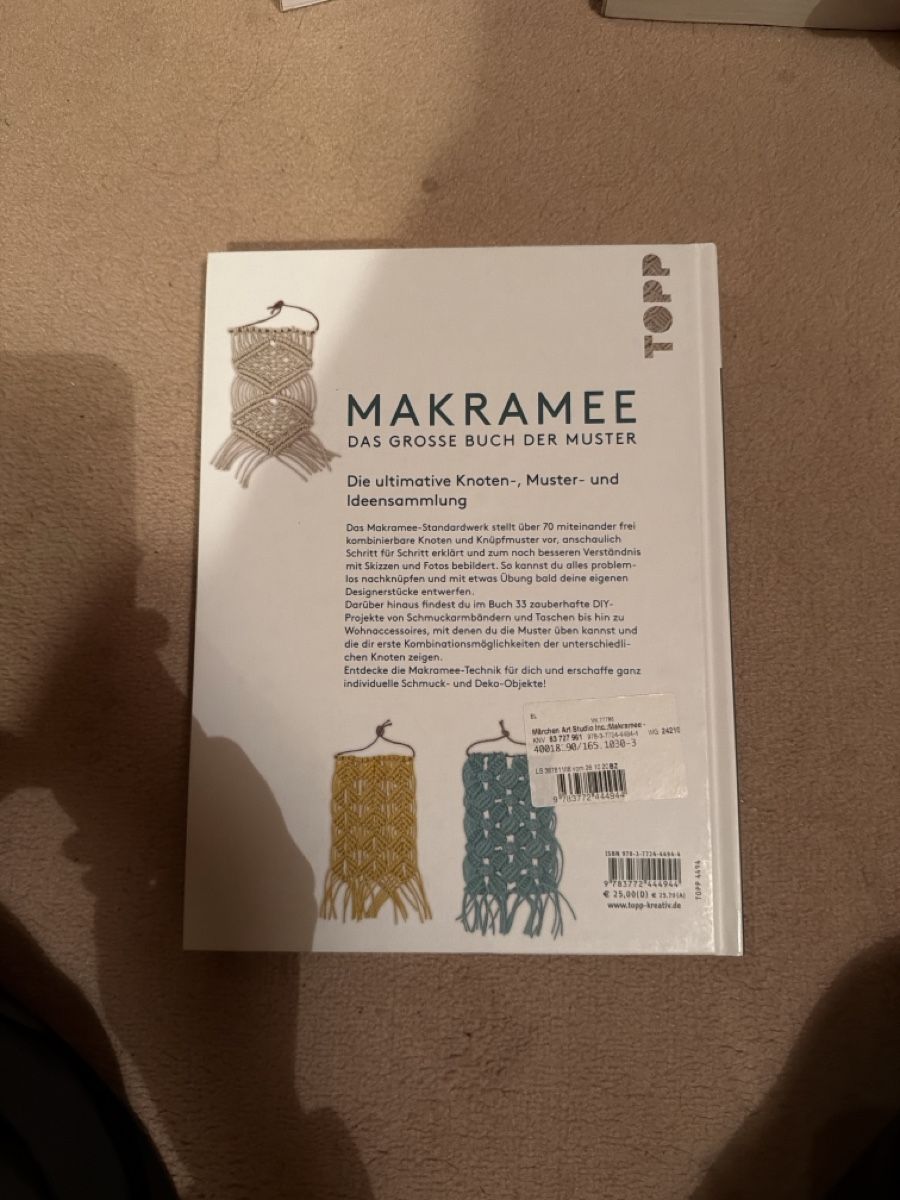 Bücher: Makramee das grosse Buch der Muster, neuwertig – Gebraucht aus Lupsingen von rah_72cd 1