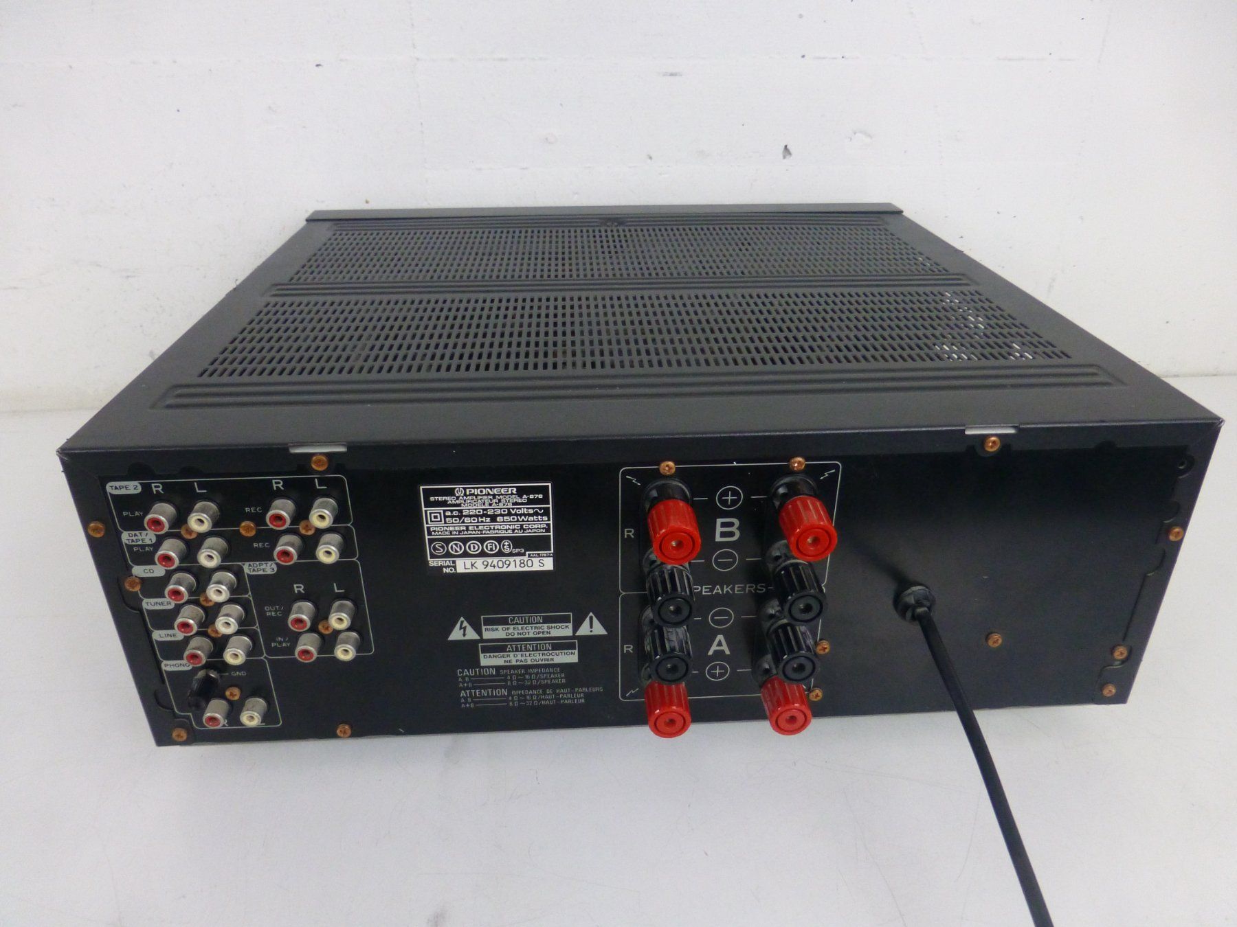 Pioneer Amplificatori: Pioneer A-676 Reference Stereo Amplifier – Usato da Fahrweid venduto da gruenezahn 3