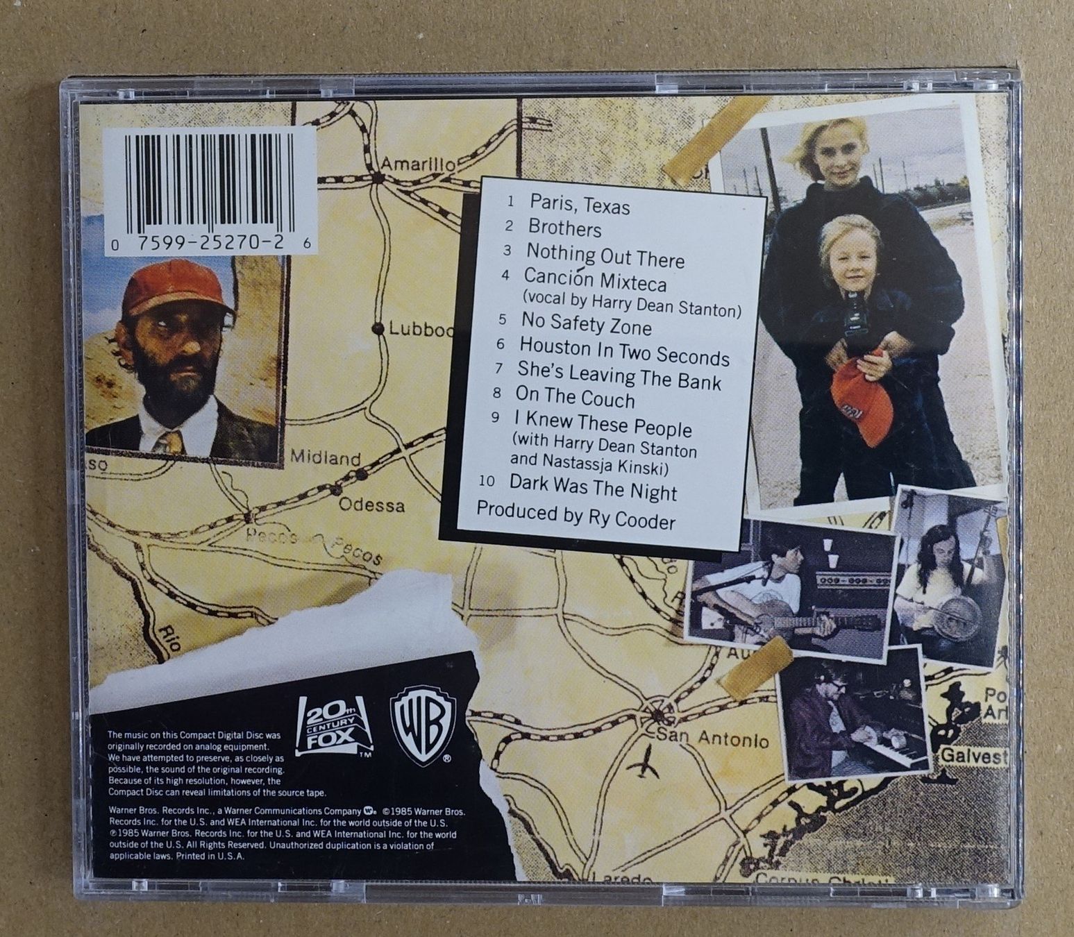 CD: Ry Cooder – Paris, Texas - D14 – Usato da Sessa venduto da discoverymedia 1