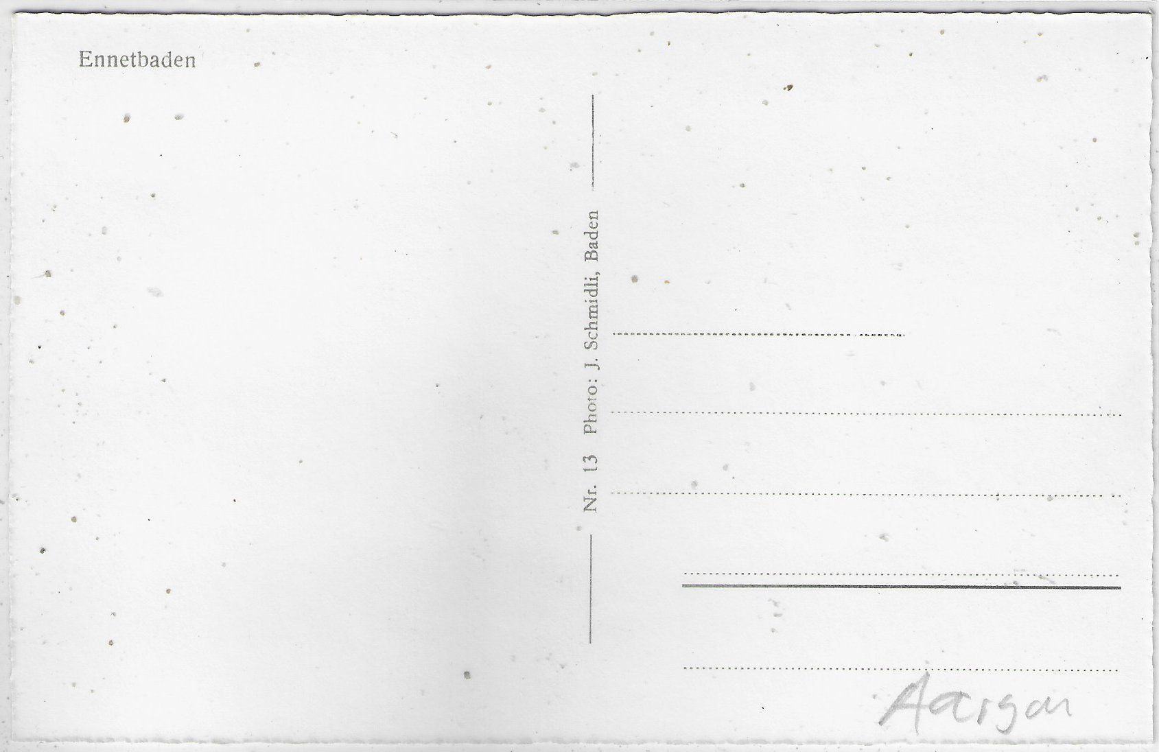 Cartoline postali: Ennetbaden - Generalansicht – Usato da Ettingen venduto da Kartenplanet 1