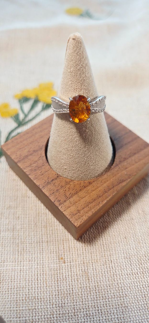 Anelli: NEW - S925 Citrine Ring (Adjustable) – Nuovo (secondo la descrizione) da Zürich venduto da cin_wcf6 5