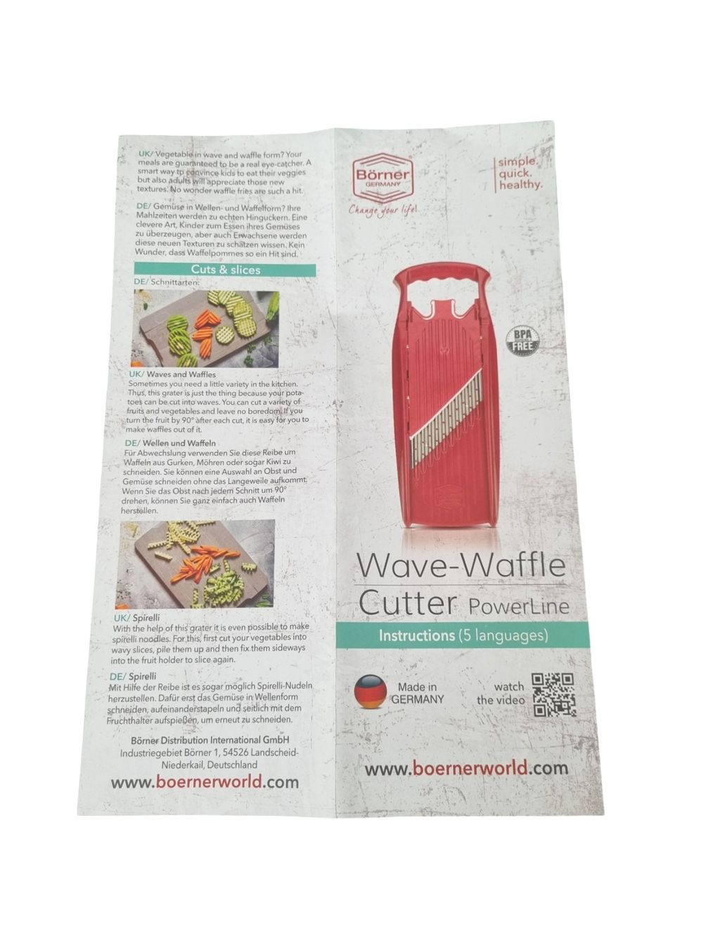 Börner Appareils de cuisine: BÖRNER, Wellen und Waffeln, Schneider – Neuf (Voir description) à Wangen b. Olten par Restwert_Wangen 5
