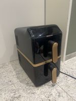 Philips Airfryer 3000 Serie Dual schwarz Gold gebraucht