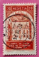 Nr.167 getempelt  50 Jahre Weltpostverein 1924  