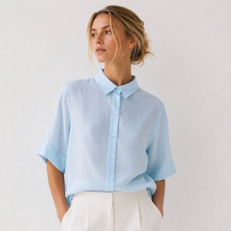 ZARA Sommerhemd, Hemd Hemdbluse Ramie Gr.M, Bluse NEU 59.9