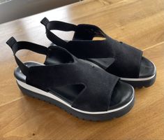 Gabor Sandalen schwarz Gr. 40 Sommer-Schuhe Plateau