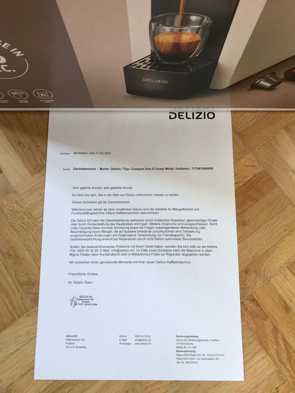 Delizio Kaffeemaschinen & Espressomaschinen: Delizio Kaffeemaschine Compact One II – Neu und originalverpackt aus stäfa von brandy66 1