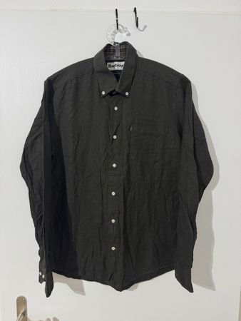 Barbour Hemd dunkelgrau Grösse M Tailored Fit oryginal