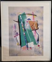 Alfred Gockel Abstrakter Siebdruck  60 x 50 cm
