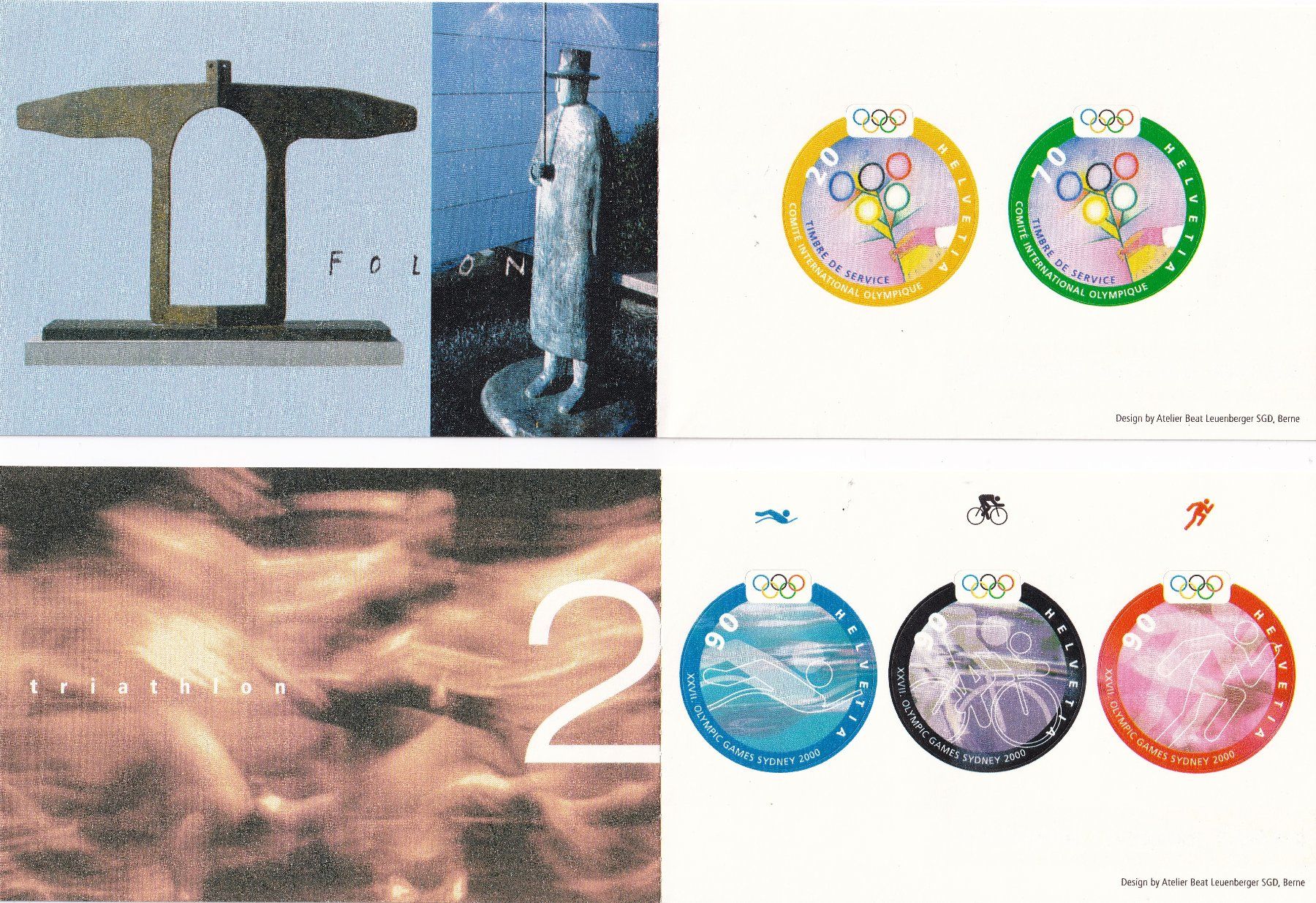 Tutti i francobolli: CH, Markenhefte CIO + Olympic Games Sydney 2000 ** – Nuovo (secondo la descrizione) da Castione venduto da Rx-stamps