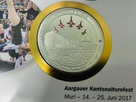 Patrouille Suisse  Numisbrief versilberte Medaille 2017